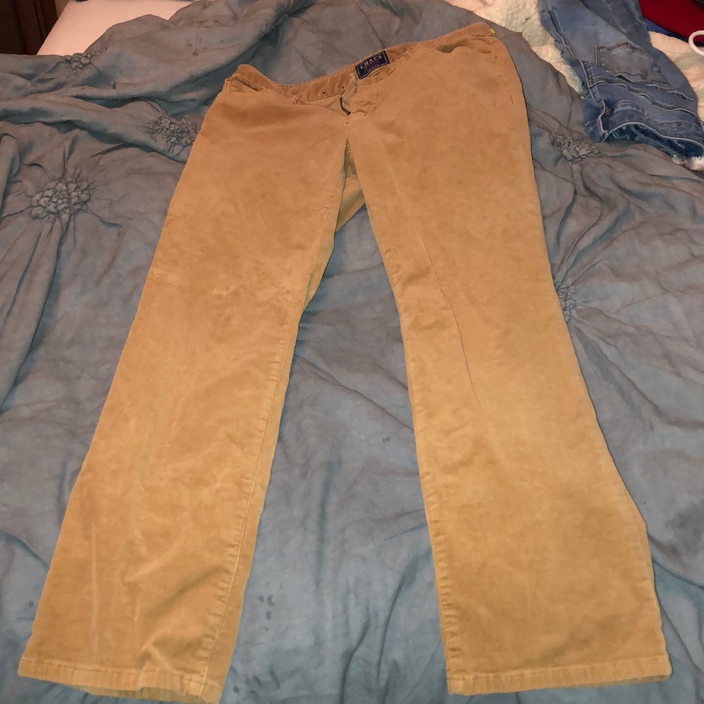 chaps vintage corduroy straight leg pants.